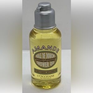 L'Occitane Amande Almond Shower Oil Body Wash Travel Mini Size 1.1oz 35mL H3